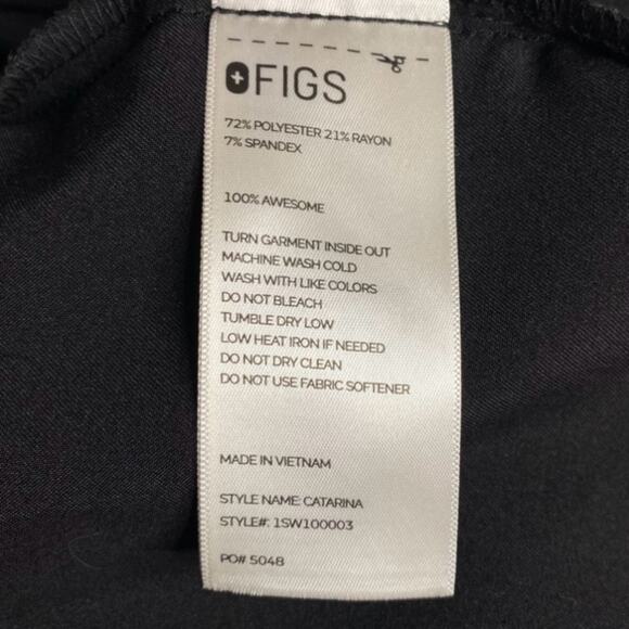 FIGS Black Catarina One-Pocket Scrub Top size 4X - Picture 9 of 11
